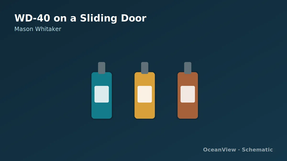Three distinct spray types beside a clean running rail.