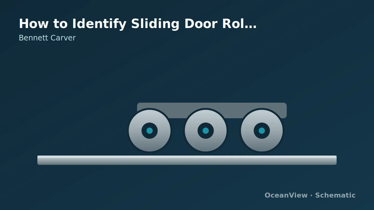 A complete roller assembly with separate dimensional arrows.