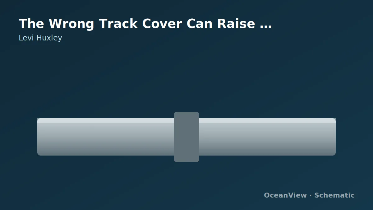 An added track-cover surface with an upward height-change arrow.