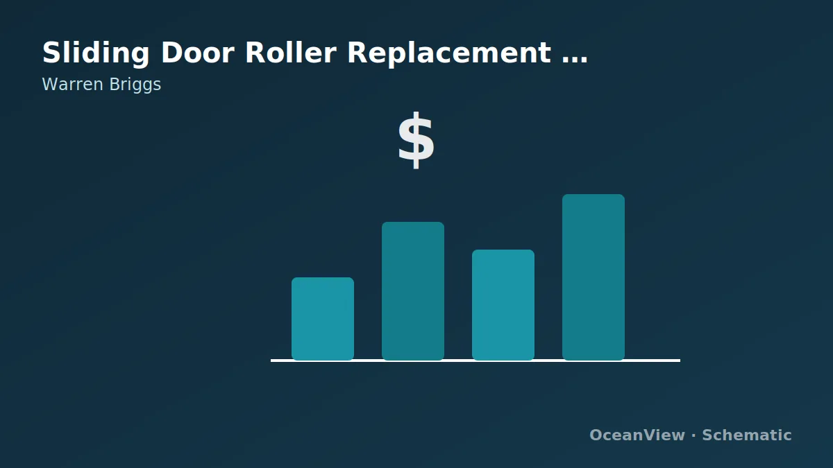 A roller assembly and itemized service-scope document.