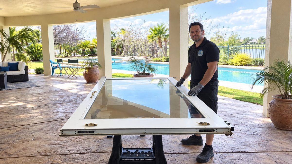 OceanView technicians with a sliding door in the Silver Lake area